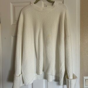 ANRABESS Crewneck Long Sleeve Oversized Fuzzy knit chunky sweater. Size L